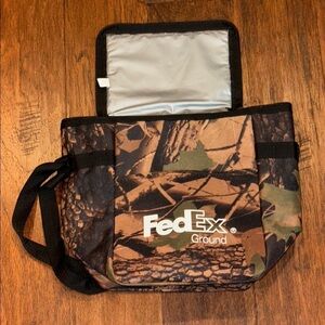 FedEx Ground Camo Brown and Black Insulated Bag
